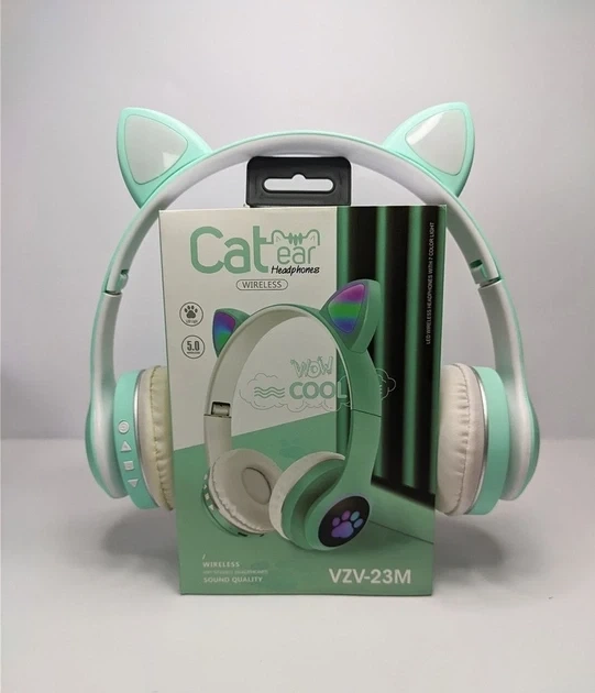 Беспроводные Bluetooth наушники с кошачьими ушками и цветной подсветкой Cat VZV-23M - изображение 9