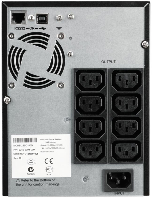 UPS Eaton 1500VA 1050W 5SC (5SC1500I) - obraz 3