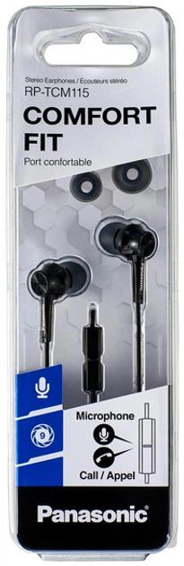 Навушники Panasonic RP-TCM115GC Black - зображення 5