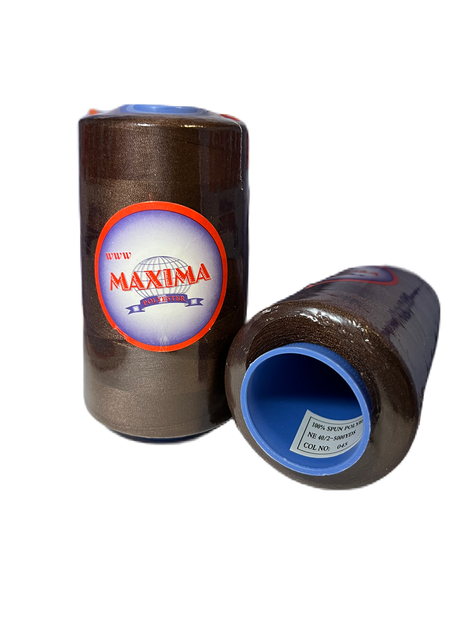 Швейные нитки MAXIMA 40/2 Коричневый (045) 4114,8 м - изображение 2