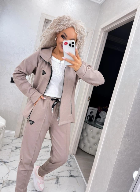 Fashions • Костюм жіночий прогулянковий Dannie Fashions 50-52 мокко (#503/а-ел) - зображення 4