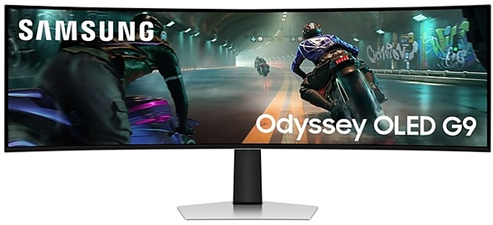 Монітор 49" Samsung Odyssey OLED G9 G910 (LS49DG910SIXCI) QD-OLED Super UltraWide / 144Hz / 0.3 ms / Quantum Dot Color / 10-Bit / 99.5% PCI-P3 / DisplayHDR True Black 400 / FreeSync Premium Pro / G-Sync Compatible / HAS / Speakers 5W - зображення 15