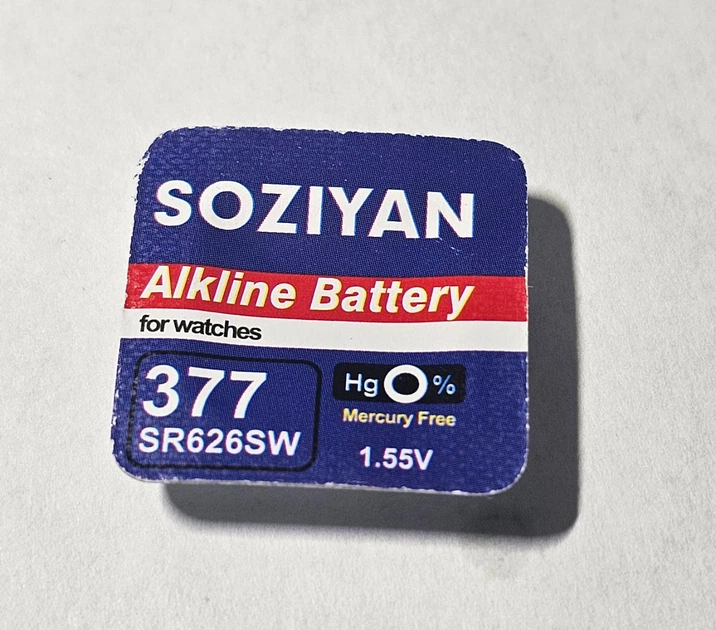 Блистер Батарейка литиевая 3 шт SOZIYAN 377 AG4 377A/LR626/SR626SW 1.55v - изображение 2