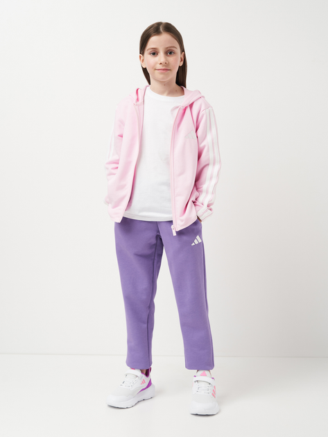 Детский спортивный костюм (толстовка + штаны) Adidas J 3S Ft Ts 220 JN6482 122-128 см Розовый (4067901413250) 