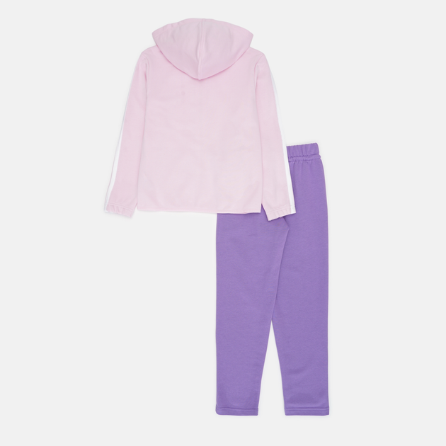 Подростковый спортивный костюм (толстовка + штаны) Adidas J 3S Ft Ts 220 JN6482 146-152 см Розовый (4067901413281) - изображение 9
