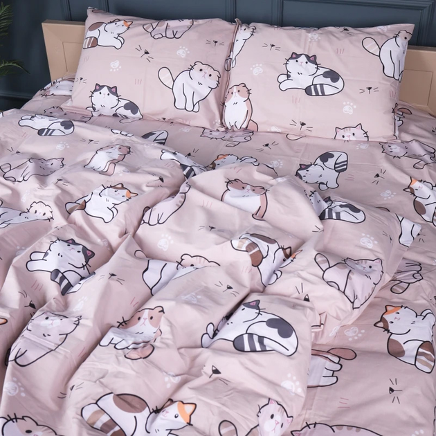 Комплект постільної білизни MirSon Семейный 2x143x210 см 17-0665 Cream Kittens Бязь від Rozetka на платформі USKIDKA Акція на Комплект постільної білизни MirSon Семейный 2x143x210 см 17-0665 Cream Kittens Бязь від Rozetka
