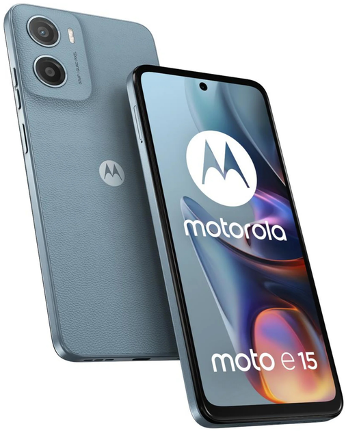 Мобільний телефон Motorola Moto E15 2/64GB Misty Blue (PB6S0005PL) - зображення 4