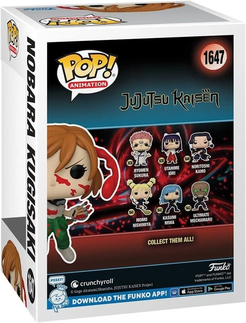 Funko POP 20体セット(バラ売り不可):全てプロテクター付き Фігурка Funko POP: Нобара Кугісакі (Kugisaki Nobara) 1647 з аніме