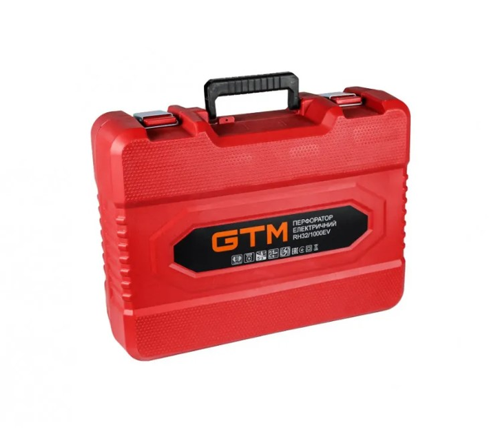 Сетевой перфоратор GTM RH32/1000EV (SDS+, 1050 Вт, 5 Дж) + кейс (25435) - изображение 4