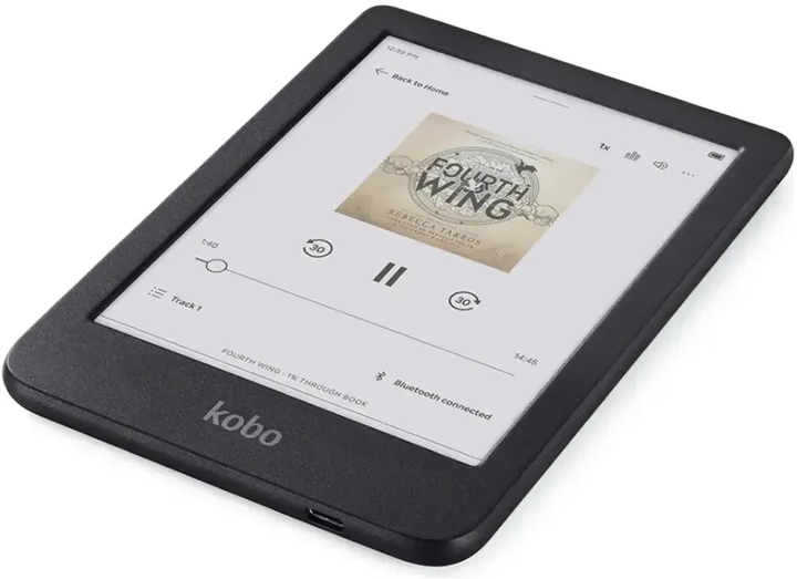 Електронна книга 6" Kobo Clara Colour / 16ГБ / Wi-Fi / Bluetooth / E-ink сенсорний екран 1448 x 1072 / Чорна Б/В k1 - зображення 4