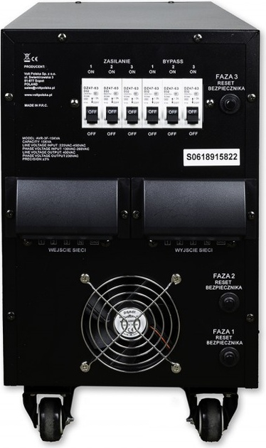 Стабілізатор Volt AVR PRO 15000VA 3F 3% Servo (5AVX3F0150) - зображення 3