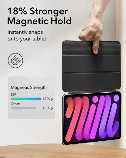 Чехол ESR Rebound Magnetic Gray для iPad mini 6 (2021) | mini 7 (2024) (3C02210020503) - изображение 3