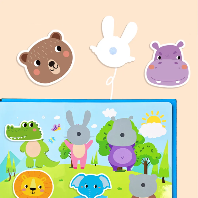 Розвиваюча книга Busy Book Монтессорі з липучками Keybaby бізібук Fruits (JDT-0846037) - зображення 2