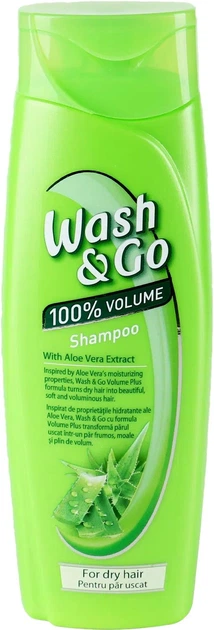 Шампунь с экстрактом алоэ вера для сухих волос Wash & Go Shampoo With Aloe Vera Extract 200 мл - изображение 2