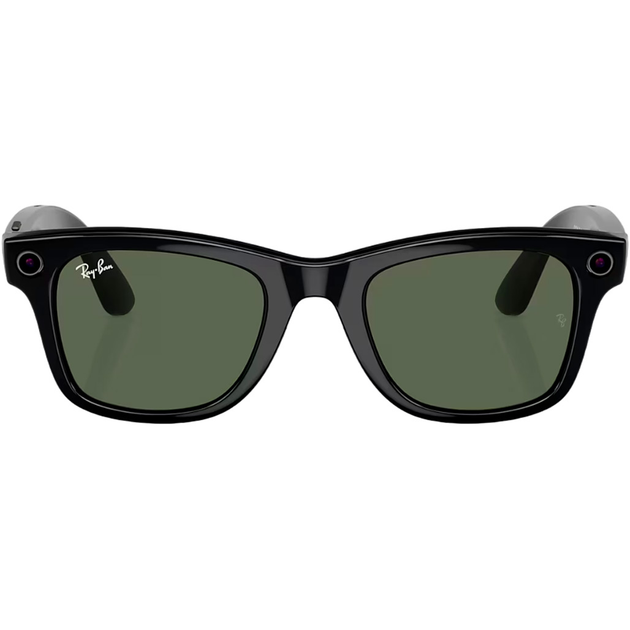 Cмарт-очки Ray-Ban Meta Wayfarer Shiny Black Frame Green