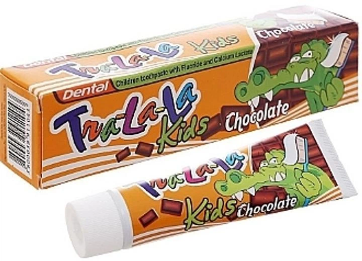 Детская зубная паста со вкусом шоколада Dental Tra-la-la Kids Chocolate, 50 г - изображение 2