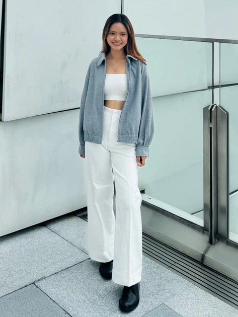 Бомбер женский UNIQLO 217993356 2XL Серый (1159829925) - изображение 12