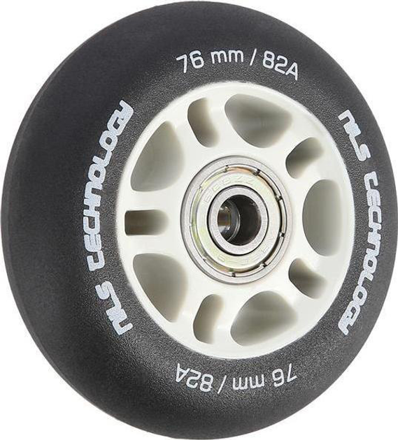 Zestaw Nils Extreme Kółka PU 76x24 82A Czarne Matowe 4 szt + Łożyska ABEC-9 8 szt (5907695544404) - obraz 3