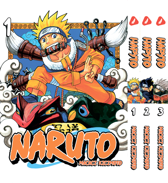 Книга Комплект Наруто Naruto Том 1-3 (українською) YH N SET 01 від