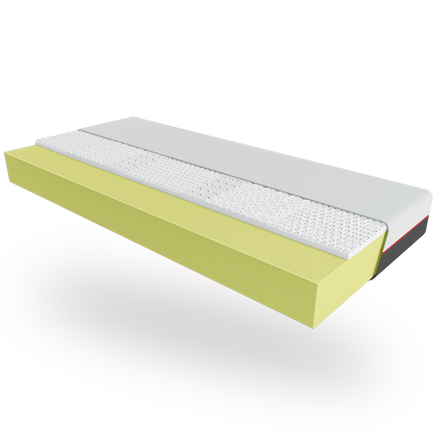 Ортопедичний матрац 140х190 см Висота 20 см EMM Topaz Безпружинний Ortho Foam + Натуральний латекс 7-Zone Effect - зображення 3