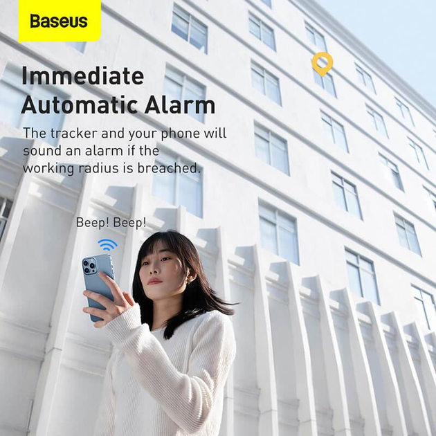 Трекер Baseus T2 Pro Smart Device Tracker White (FMTP000002) - Фото 11 Трекер Baseus T2 Pro Smart Device Tracker White (FMTP000002) - изображение 11