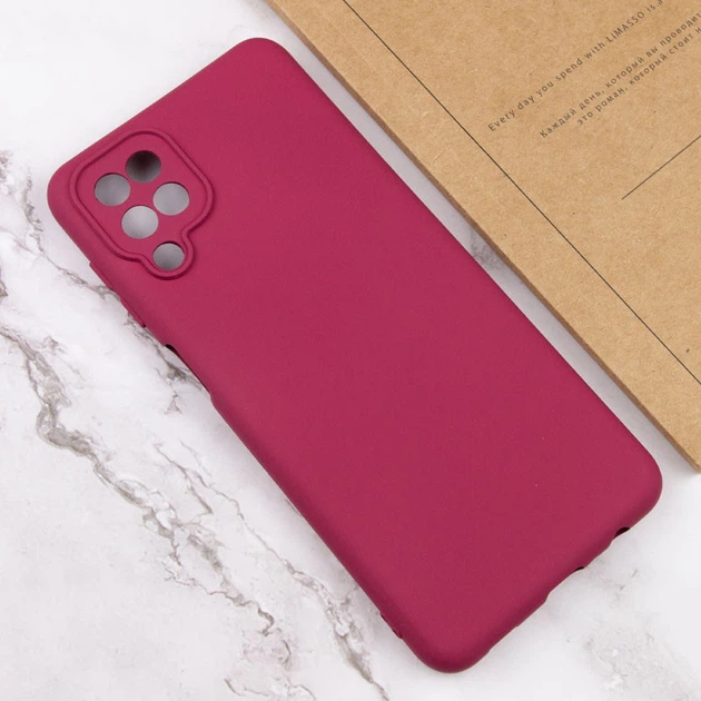 Чехол на Samsung Galaxy A12 / для самсунг галакси А12 ТПУ Бордовый / Marsala - изображение 4