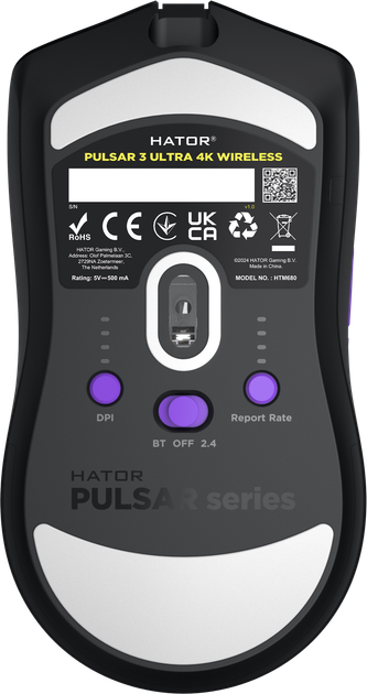 Миша HATOR Pulsar 3 Ultra 4K Wireless Black (8721249230639) - зображення 6