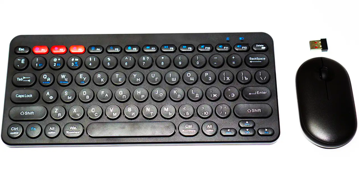 Клавіатура Bluetooth + міша Eng/Ru KM902/8887 - зображення 3