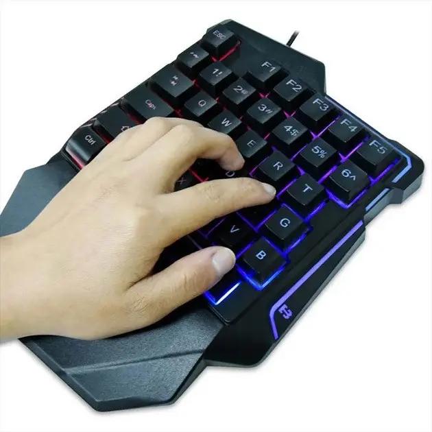 Клавіатура та миша геймерський комплект 2 в 1 USB з RGB-підсвіткою 198I G506 - зображення 4
