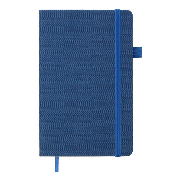 Книга записная Buromax Tweed 125х195мм 96 листов в клетку обложка из искусственной кожи синий (BM.291163-02) - изображение 2
