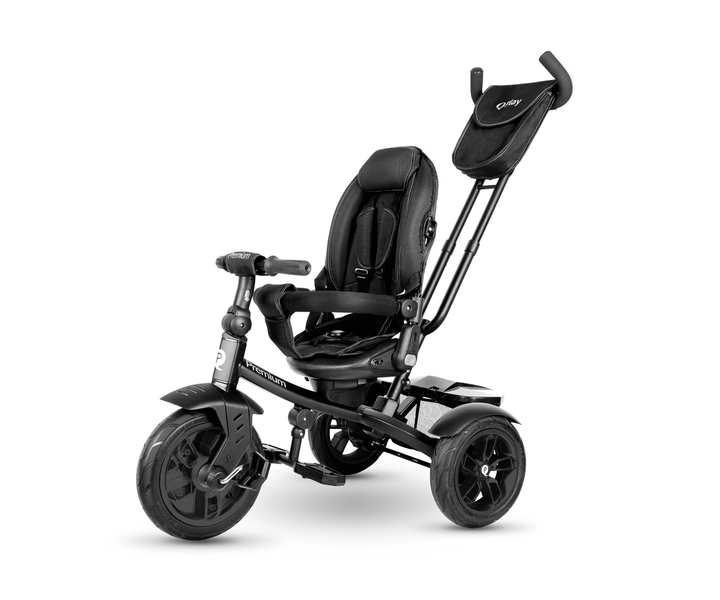 Rowerek trójkołowy Qplay Premium czarny 4103 (5061047480366) - obraz 5