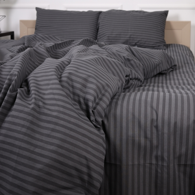 Простирадло на резинці MirSon Бязь 17-0601 Stripe Gray 140x200x25 см від Rozetka на платформі USKIDKA Акція на Простирадло на резинці MirSon Бязь 17-0601 Stripe Gray 140x200x25 см від Rozetka