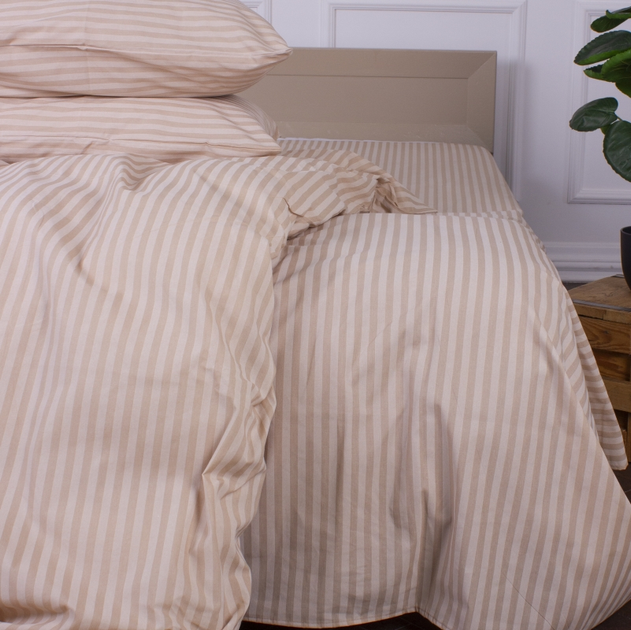 Простирадло на резинці MirSon Ranforce Elite 17-0602 Stripe Creamy 120x200x25 см від Rozetka на платформі USKIDKA Акція на Простирадло на резинці MirSon Ranforce Elite 17-0602 Stripe Creamy 120x200x25 см від Rozetka