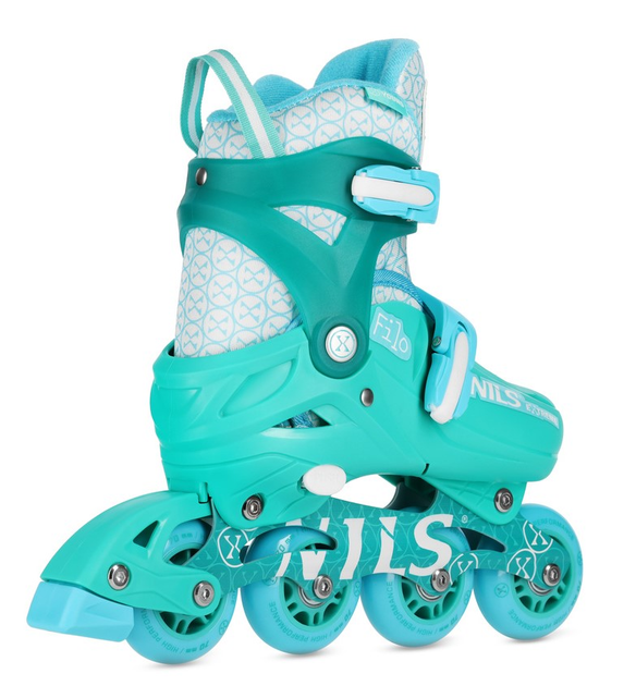 Łyżworolki Nils Extreme NA13102 XS 26-29 Zielone (5907695579079) - obraz 4