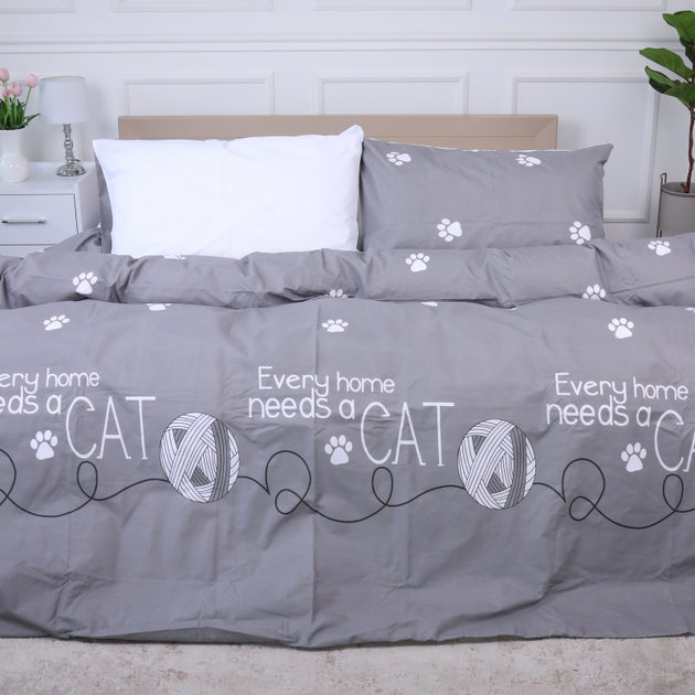 Комплект постільної білизни Mirson King Size 220х240 см Ranforce Elite 17-4737 Cat's paws від Rozetka на платформі USKIDKA Акція на Комплект постільної білизни Mirson King Size 220х240 см Ranforce Elite 17-4737 Cat's paws від Rozetka