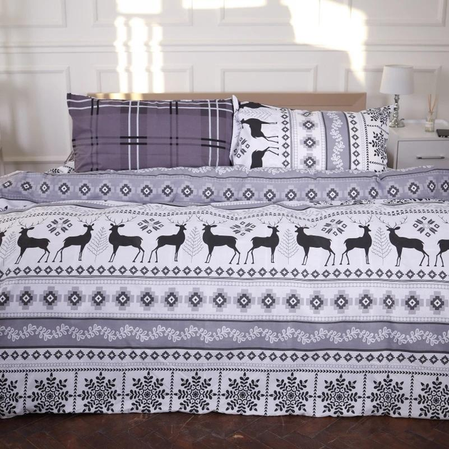 Комплект постільної білизни MirSon King Size 220х240 см 17-0654 Reindeer Ranforce Elite від Rozetka на платформі USKIDKA Акція на Комплект постільної білизни MirSon King Size 220х240 см 17-0654 Reindeer Ranforce Elite від Rozetka