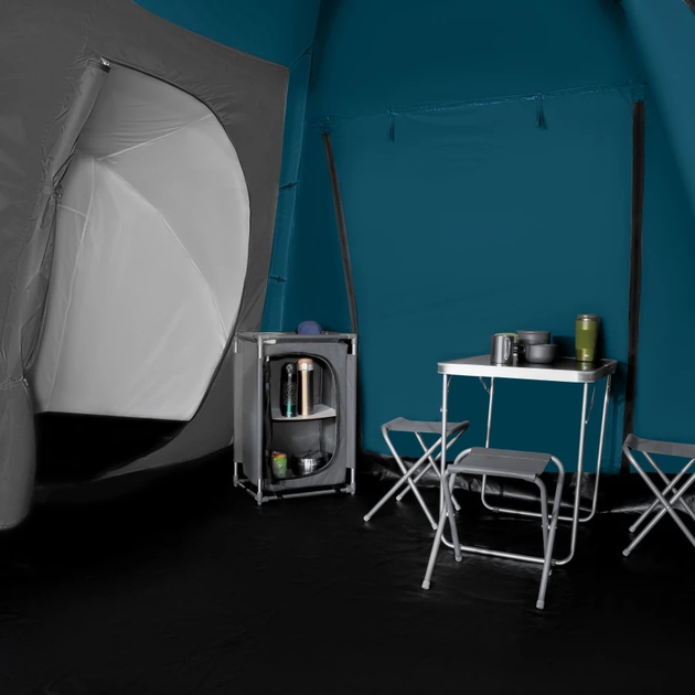 Намет Nils Camp Highland IV кемпінговий NC6431 Blue-Light Grey (5908261680717) - зображення 12