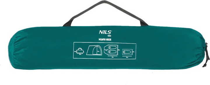 Namiot Nils Camp Hiker kempingowy NC6010 Green (5907695517699) - obraz 5