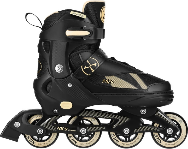 Łyżworolki Nils Extreme 2 w 1 NH382 27-30 XS Czarno-Beżowe (5907695584196) - obraz 8