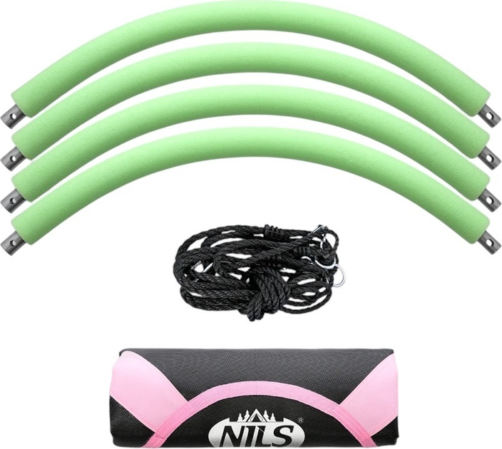Huśtawka ogrodowa Nils Camp NB5031 bocianie gniazdo Pink (5907695542967) - obraz 7