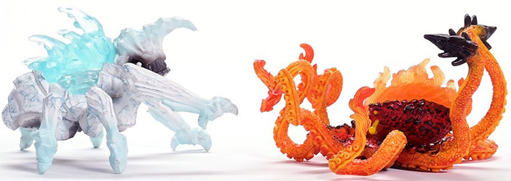 Набір фігурок Schleich Eldrador Creatures Крижаний жук проти Вогняного кракена 70826 (4059433707228) - зображення 5