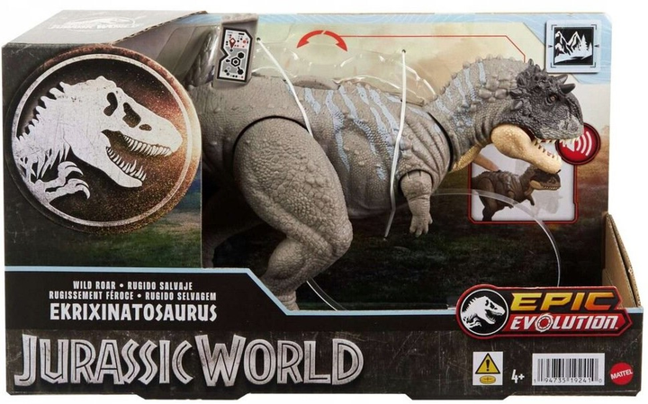 Figurka Mattel Jurassic World Wild Roar Ekrixinatosaurus 15 cm HTK70 (194735192410) - obraz 1