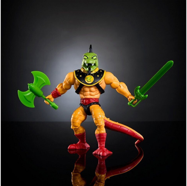 Figurka Mattel Masters of the Universe Snake Men Reptilax 14 cm HYD38 (194735244355) - obraz 5