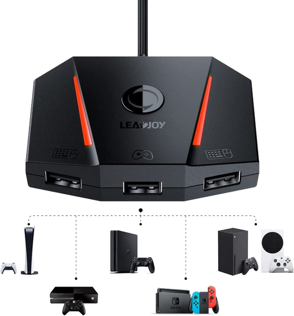 Адаптер GameSir Leadjoy VX2 AimBox Keyboard and Mouse (6975595740010) (955555906027105) - Уцінка - зображення 1