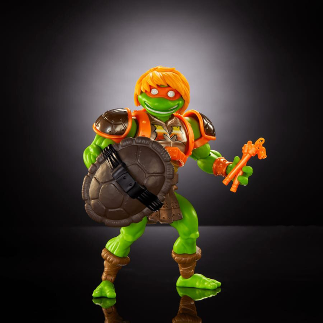 Figurka Mattel Masters of the Universe Turtles of Grayskull Michelangelo 14 cm HTH13 (194735190027) - obraz 3