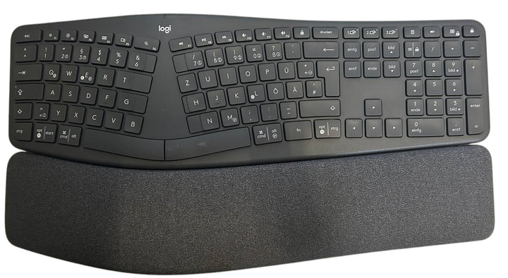 Klawiatura bezprzewodowa Logitech Ergo K860 RF Wireless + Bluetooth Grafit (920-009167) (955555903988465) - Outlet - obraz 2