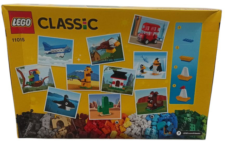 Zestaw klockow LEGO Classic Dookola swiata 950 elementow (11015) (955555903298485) - Outlet - obraz 2
