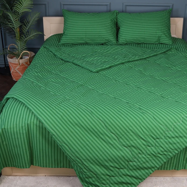 Набір MirSon №2924 Сolor Fun Line 17-0612 Stripe Emerald 2 ковдри літні Полуторні 155x215 Бавовна + 2 наволочки 50x70 від Rozetka на платформі USKIDKA Акція на Набір MirSon №2924 Сolor Fun Line 17-0612 Stripe Emerald 2 ковдри літні Полуторні 155x215 Бавовна + 2 наволочки 50x70 від Rozetka
