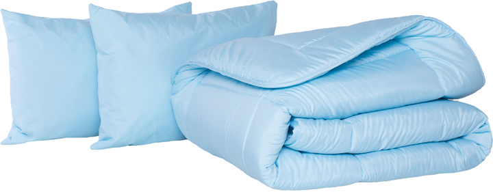 Набір антиалергенний MirSon EcoSilk Супер Теплий №1662 Eco Light Blue (ковдра + подушки 50х70 середні) від Rozetka на платформі USKIDKA Акція на Набір антиалергенний MirSon EcoSilk Супер Теплий №1662 Eco Light Blue (ковдра + подушки 50х70 середні) від Rozetka