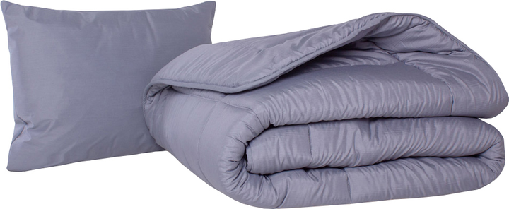 Набор антиаллергенный EcoSilk Супер Теплый №9038 Eco Light Gray (одеяло 140x205 см + подушка 50х70 средняя) (2200005993309) 